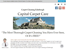 Tablet Screenshot of capitalcarpetcare.co.uk